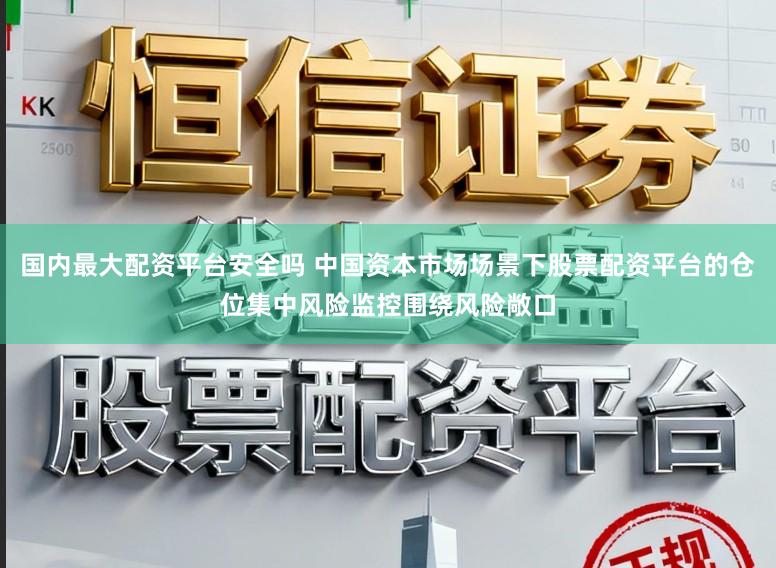 国内最大配资平台安全吗 中国资本市场场景下股票配资平台的仓位集中风险监控围绕风险敞口