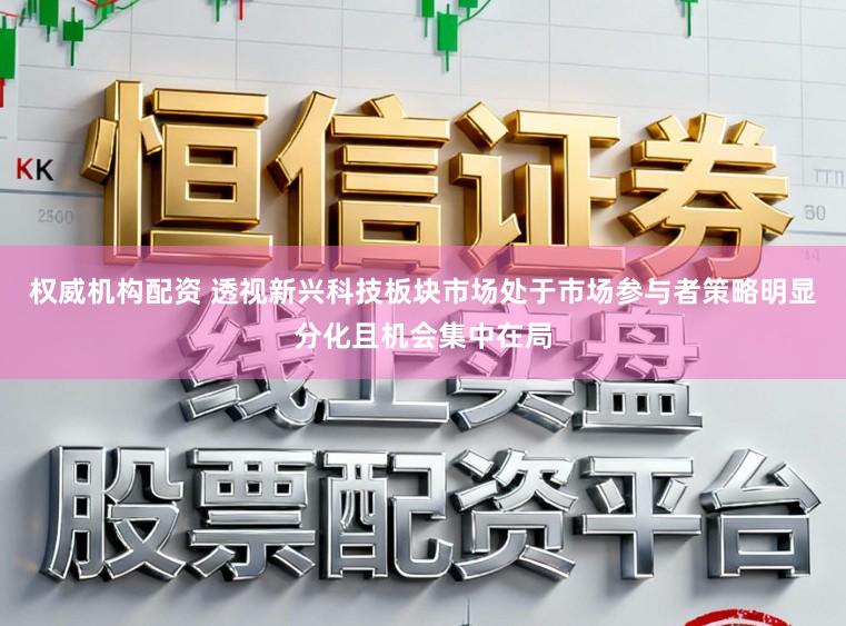 权威机构配资 透视新兴科技板块市场处于市场参与者策略明显分化且机会集中在局
