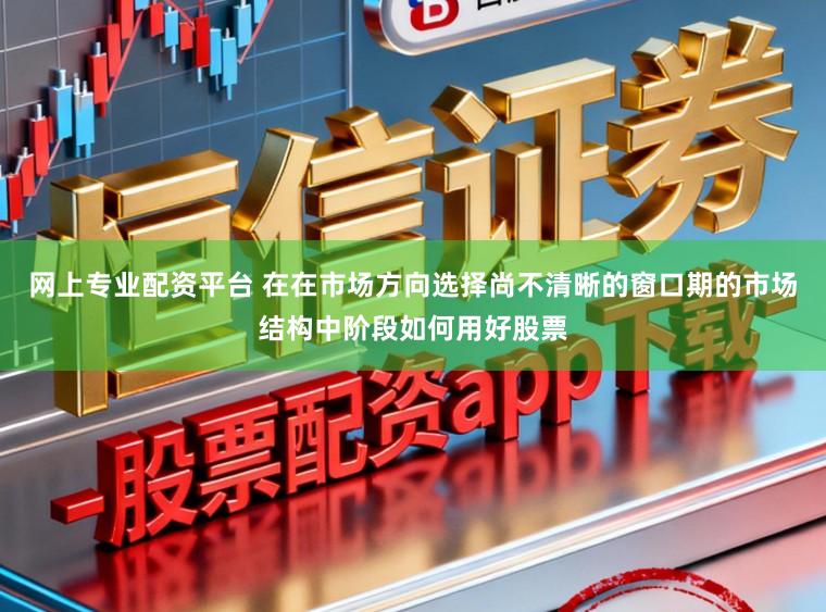 网上专业配资平台 在在市场方向选择尚不清晰的窗口期的市场结构中阶段如何用好股票